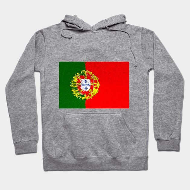 Extruded flag of Portugal Hoodie by DrPen